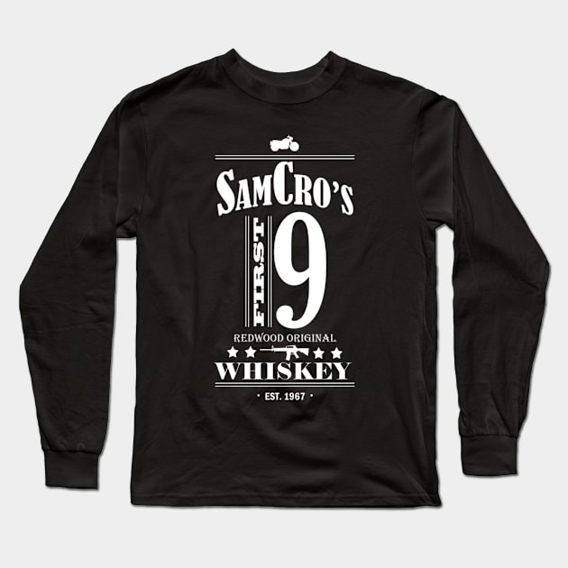 SamCro's First 9 Whiskey Long Sleeve T-Shirt by cudatron